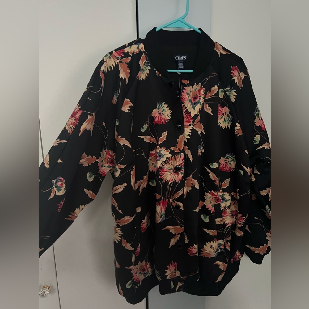 Chaps floral bomber